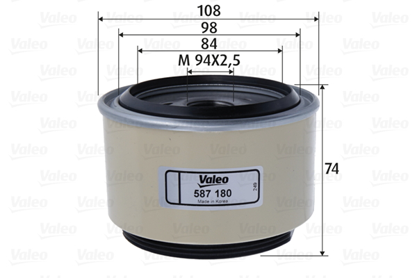VALEO 587180 palivovy filtr